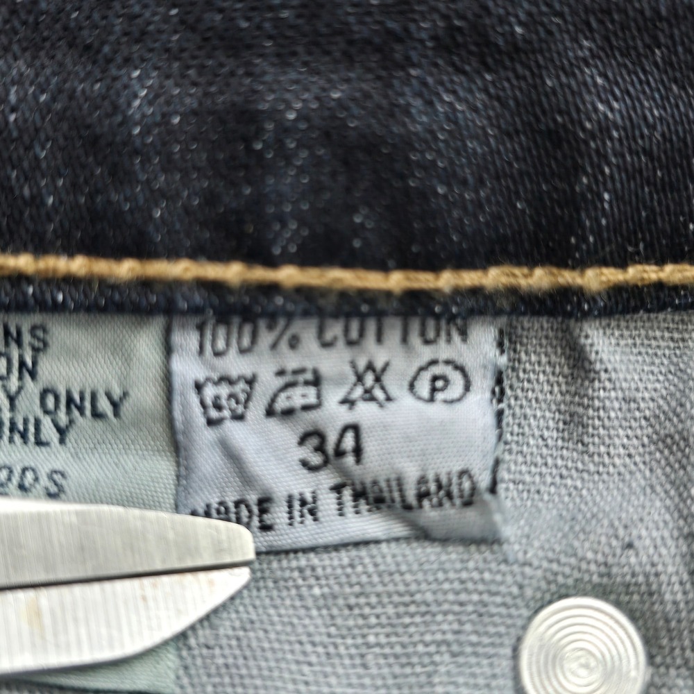 NWC‎ The Needlework by Sonny Chugani Jeans Women 34 Dark Blue Flare Leg Beaded - Picture 4 of 16